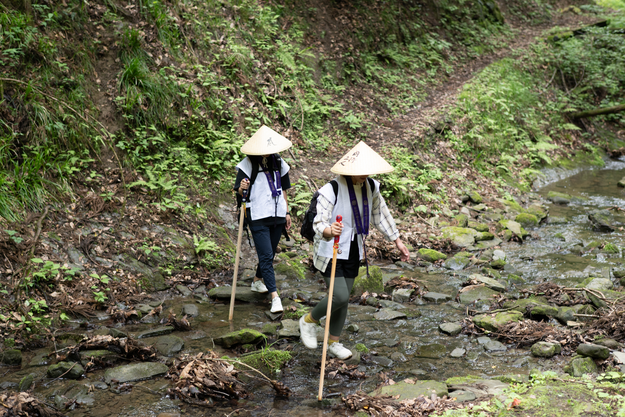 秩父札所を歩く参加者の様子