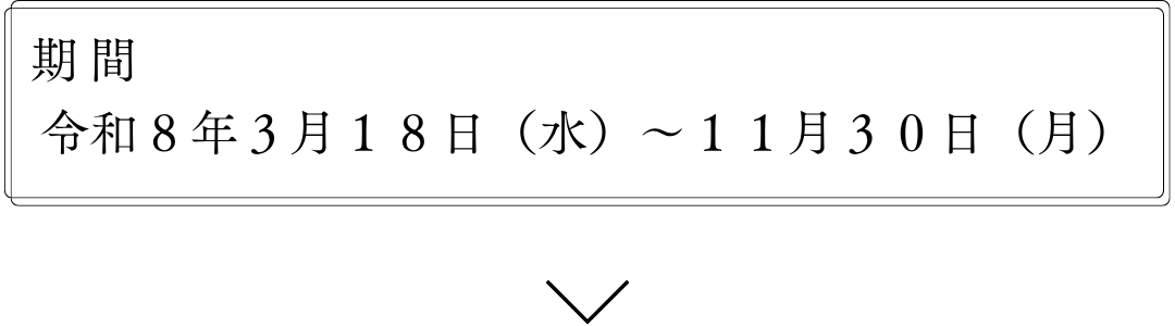 午歳総開帳の期間画像